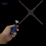 Hologlide™ 3D holografischer Ventilator in dunklem Raum