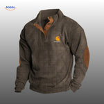 indie wear Corduroy Pullover olivgrün mit braunen Akzenten www.middo.nl