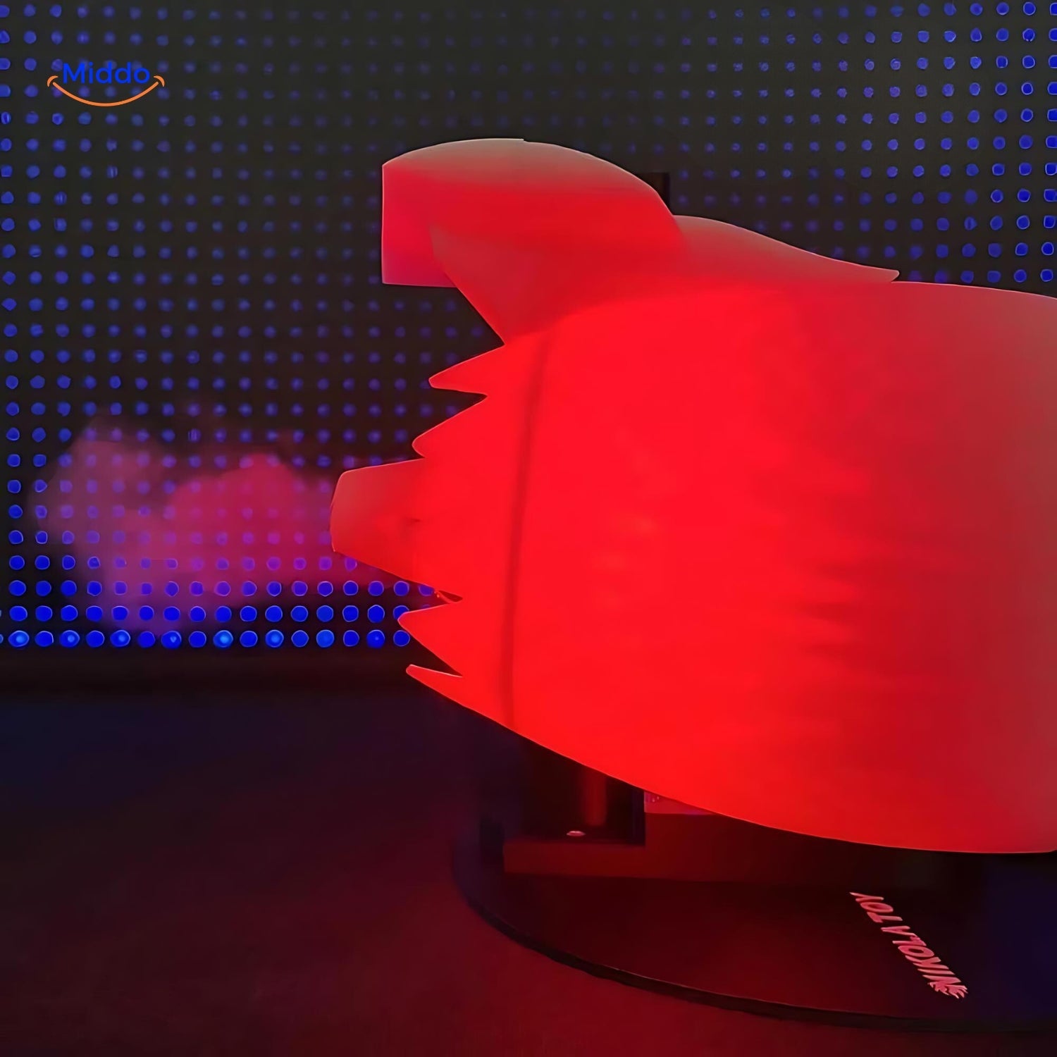 Jetfan™ Desktopventilator Roter Schwanz Flammend Im Dunkeln