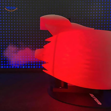 Jetfan™ Desktopventilator Roter Schwanz Flammend Im Dunkeln