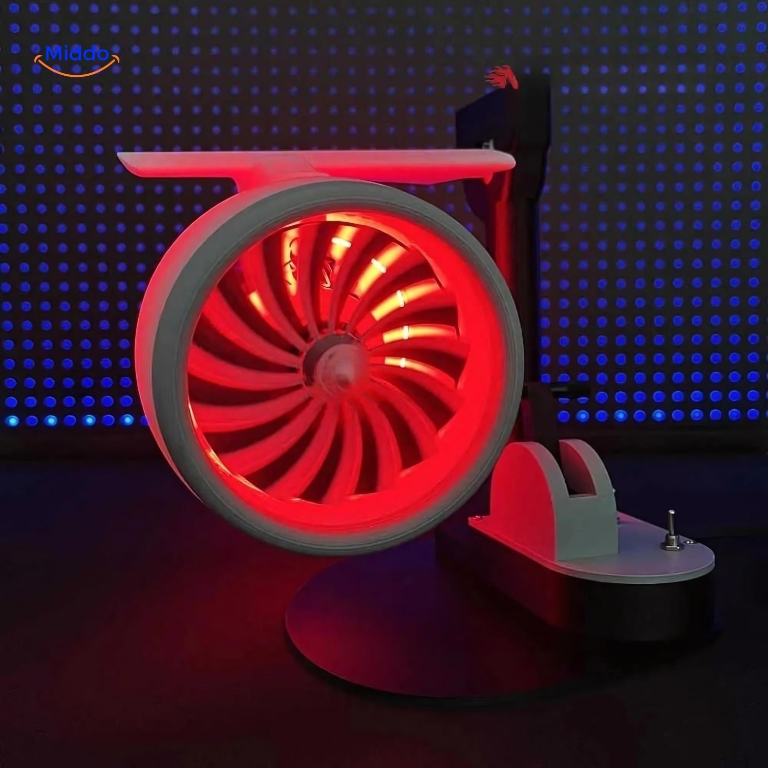 Jetfan™ Handgefertigter Tischventilator in Dunkel