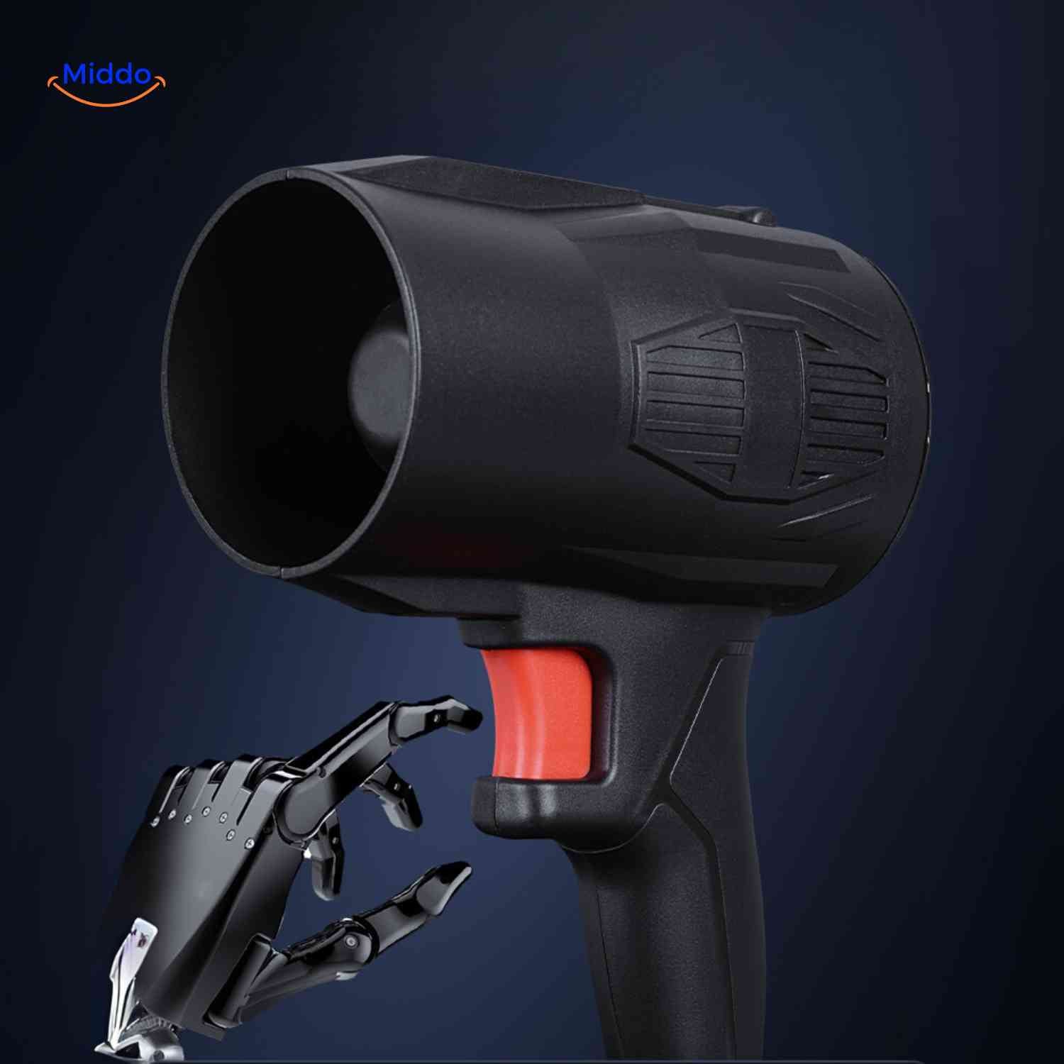 jetstorm Bläser ergonomischer Griff automatische Steuerung schwarz www.middo.nl