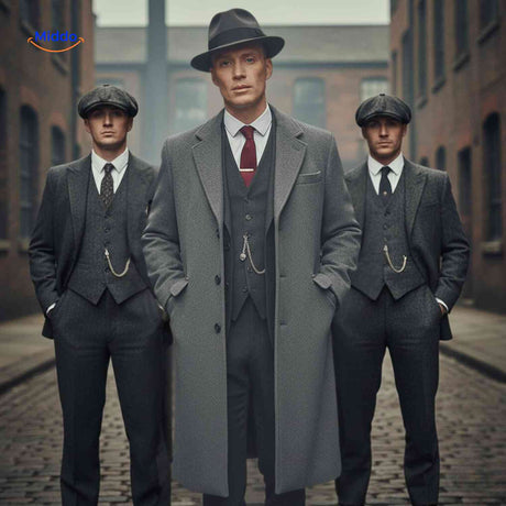 Kingsley Überjacke – stilvoller grauer Herren-Mantel für Ihr perfektes Outfit. Besuchen Sie uns auf www.middo.de!