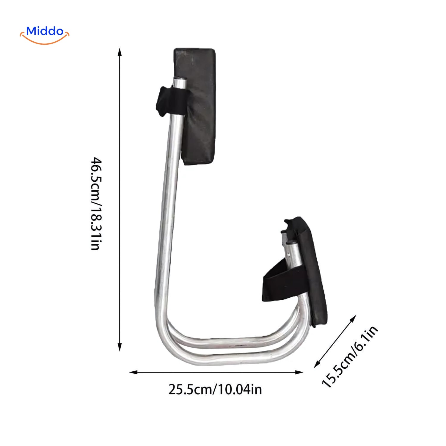 Kneecomfort™ Tragbarer Gartenkniekratzer und Knieschoner Schwarz