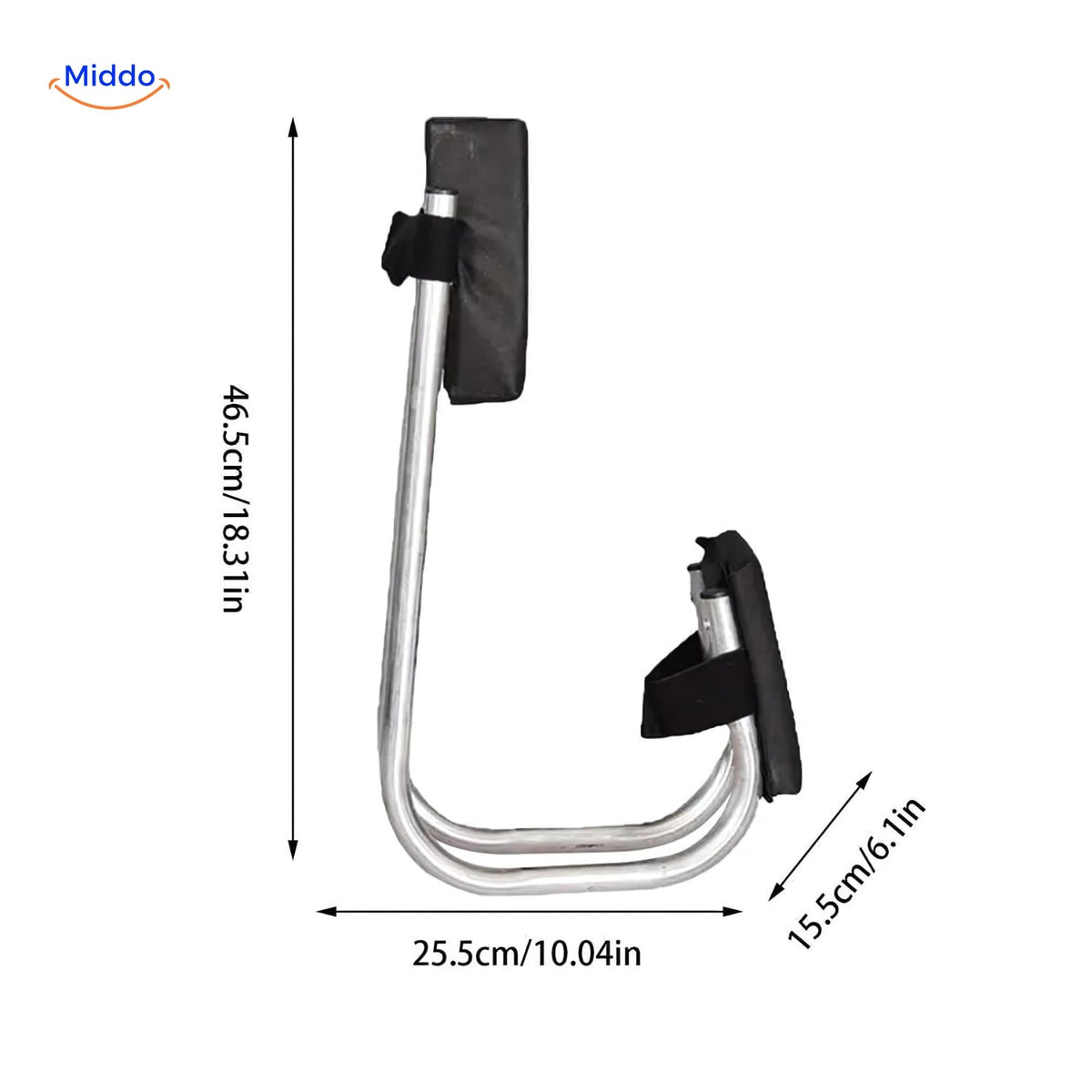 Kneecomfort™ Tragbarer Gartenkniekratzer und Knieschoner Schwarz