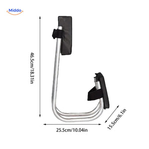 Kneecomfort™ Tragbarer Gartenkniekratzer und Knieschoner Schwarz