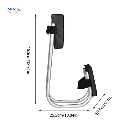 Kneecomfort™ Tragbarer Gartenkniekratzer und Knieschoner Schwarz