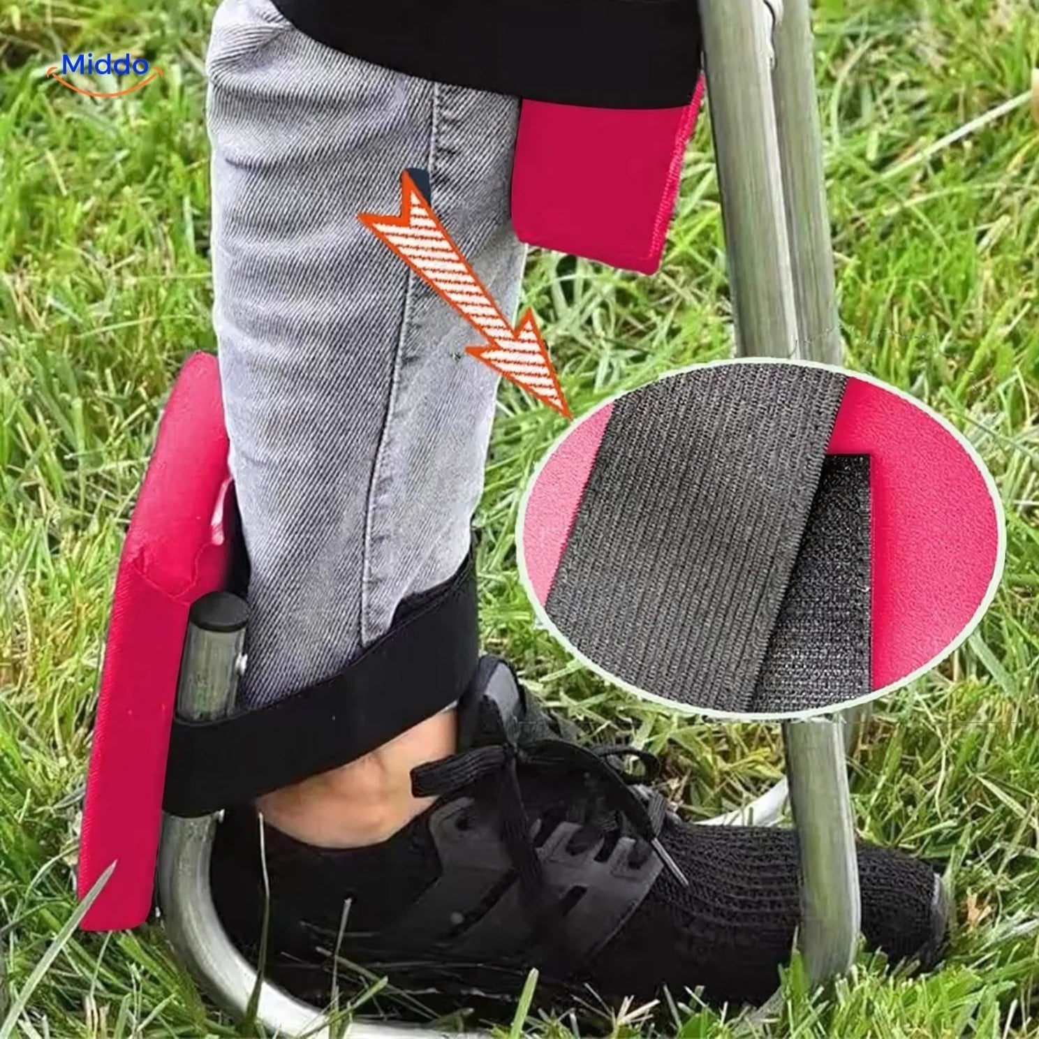 Kneecomfort™ Verstellbare Strap-On Unterstützungsschiene