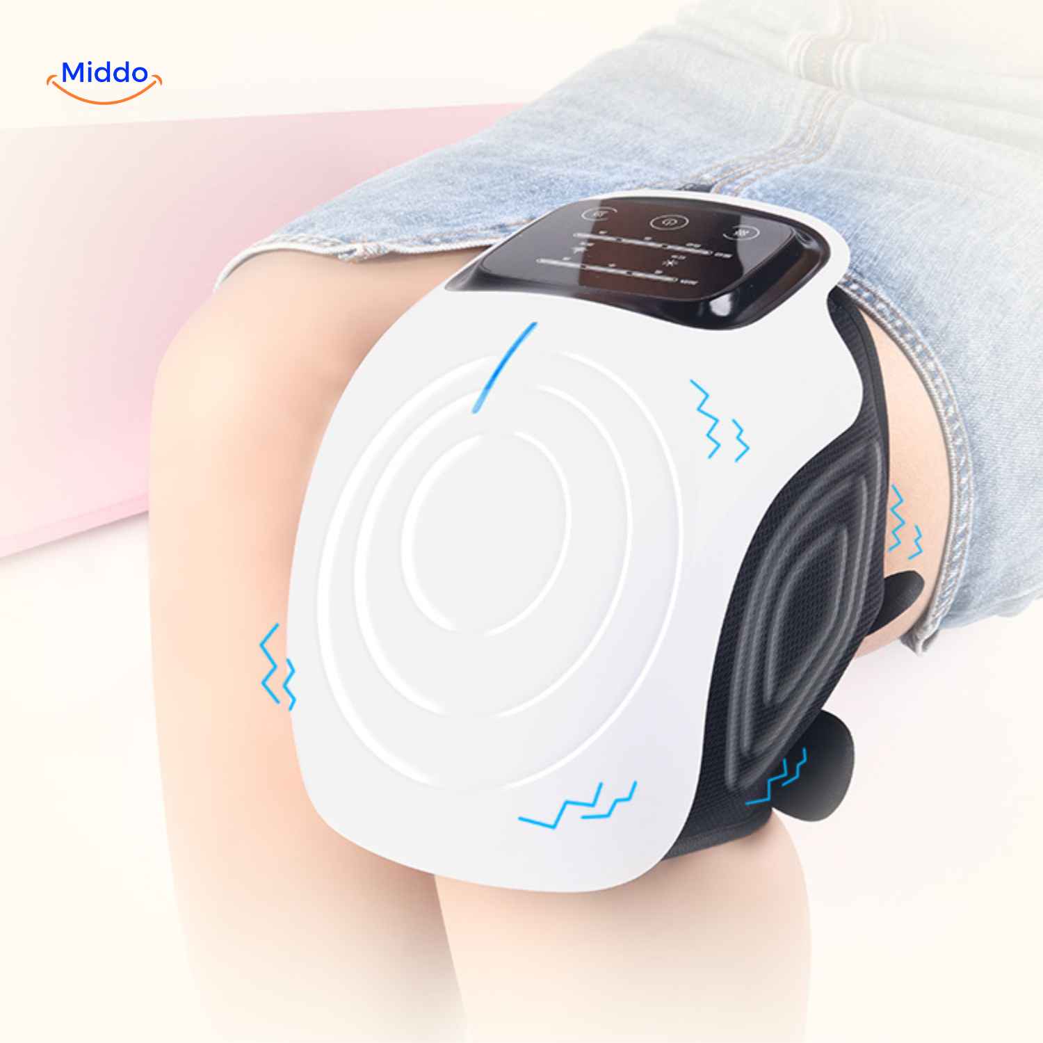 kneetherma Massager Rotlichttherapie für Knieentzündung Linderung www.middo.nl