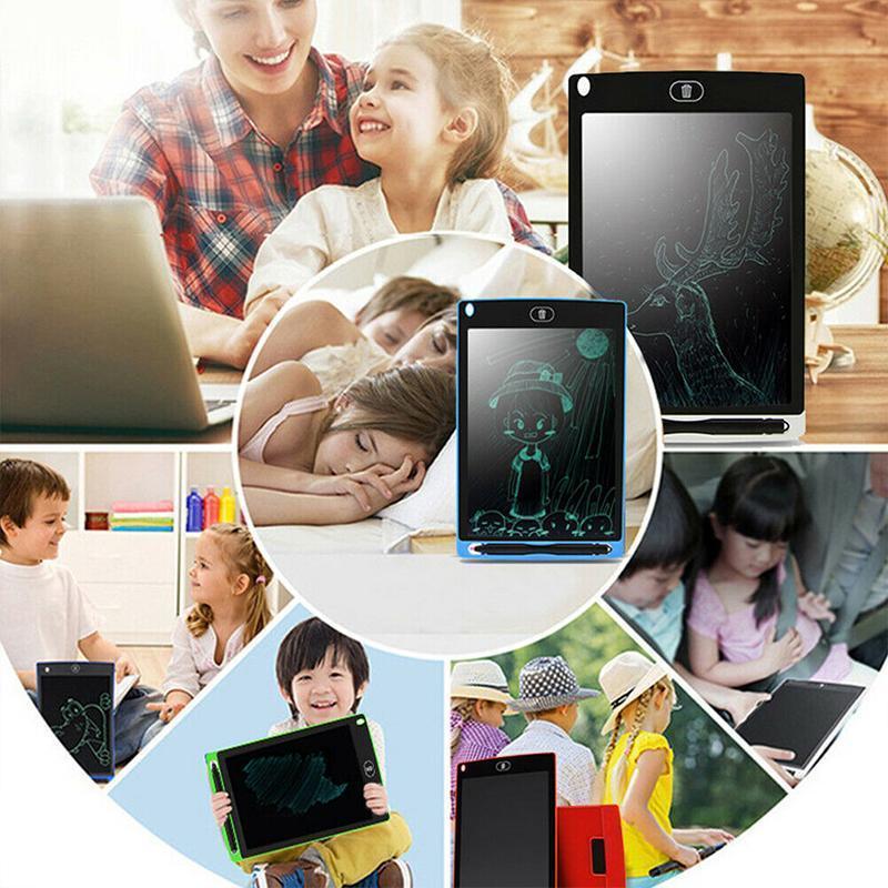 Kinder spielen und lernen mit dem LCD-Schreibtablett