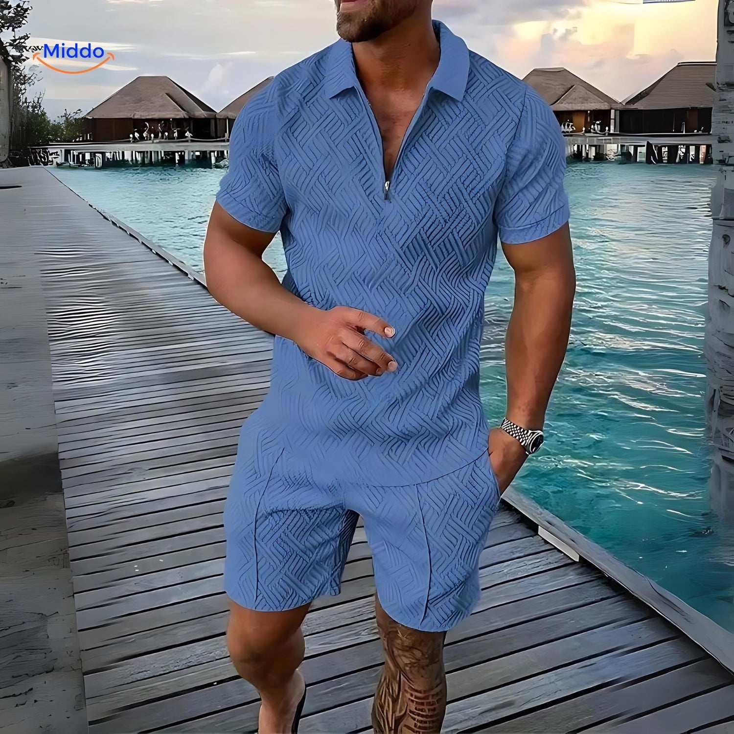 Leander™️ Zomerset Zum Tragen Im Urlaub Pfauenblau