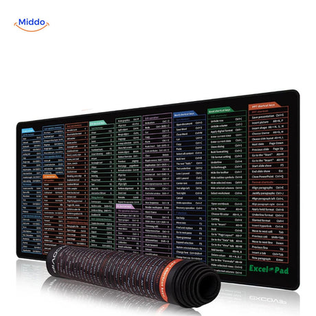 Lernopad Mauspad Excel Word Photoshop Tastenkombinationen multifunktionales Mauspad groß