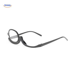 loopex brille glänzende schwarze Make-up Brille für die Augen www.middo.de