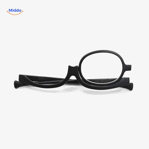 loopex Brille klappbare Brille für Make-up mit einseitiger Linse