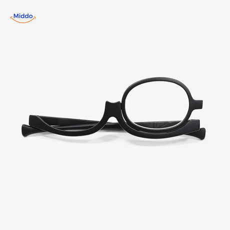 loopex Brille klappbare Brille für Make-up mit einseitiger Linse