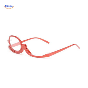 loopex Brille rote Make-up Brille für präzise Anwendung