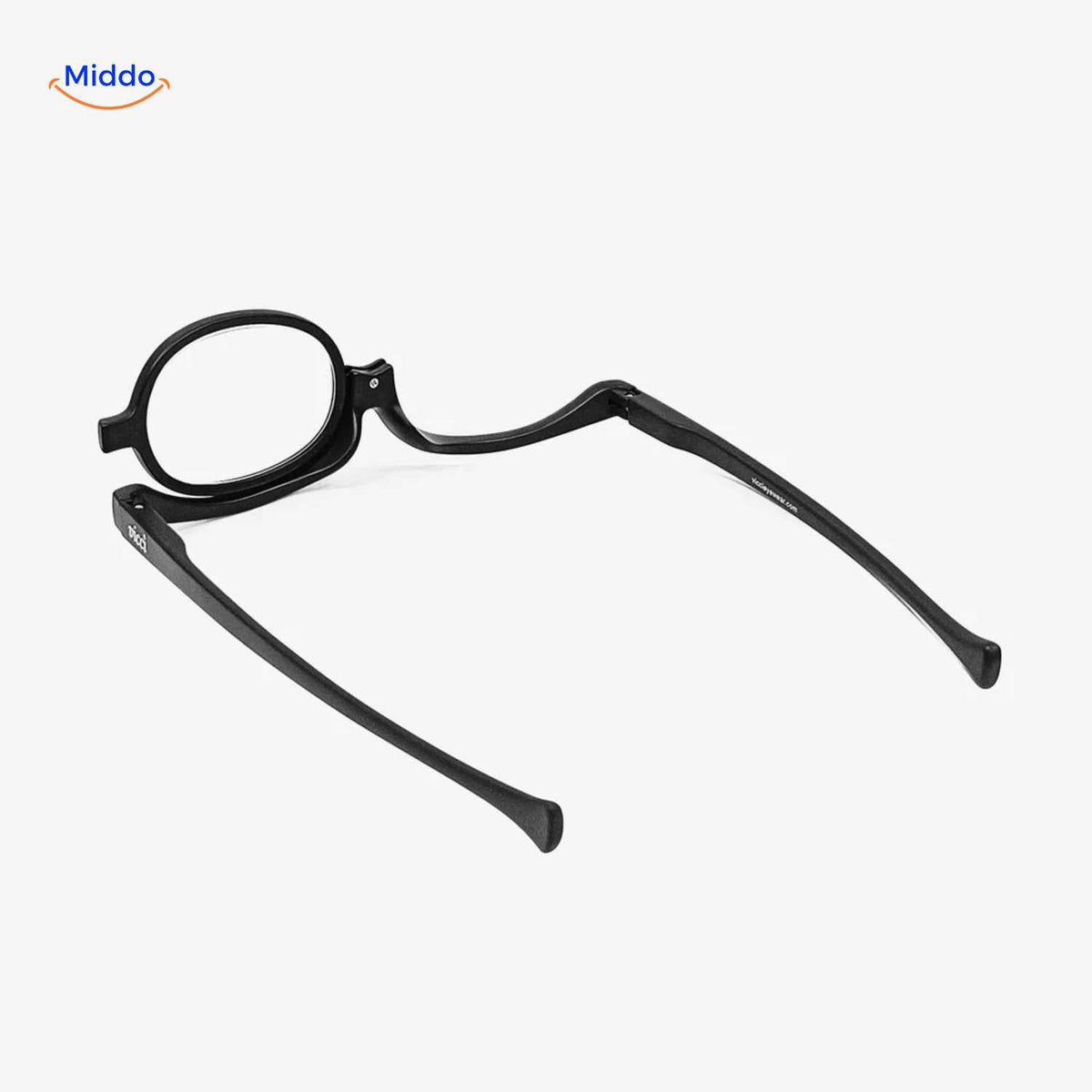 loopex Brille schräge Draufsicht Make-up Hilfsmittel mit Scharnier www.middo.de