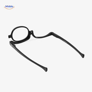loopex Brille schräge Draufsicht Make-up Hilfsmittel mit Scharnier www.middo.de