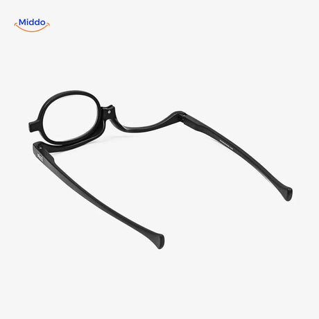 loopex Brille schräge Draufsicht Make-up Hilfsmittel mit Scharnier www.middo.de