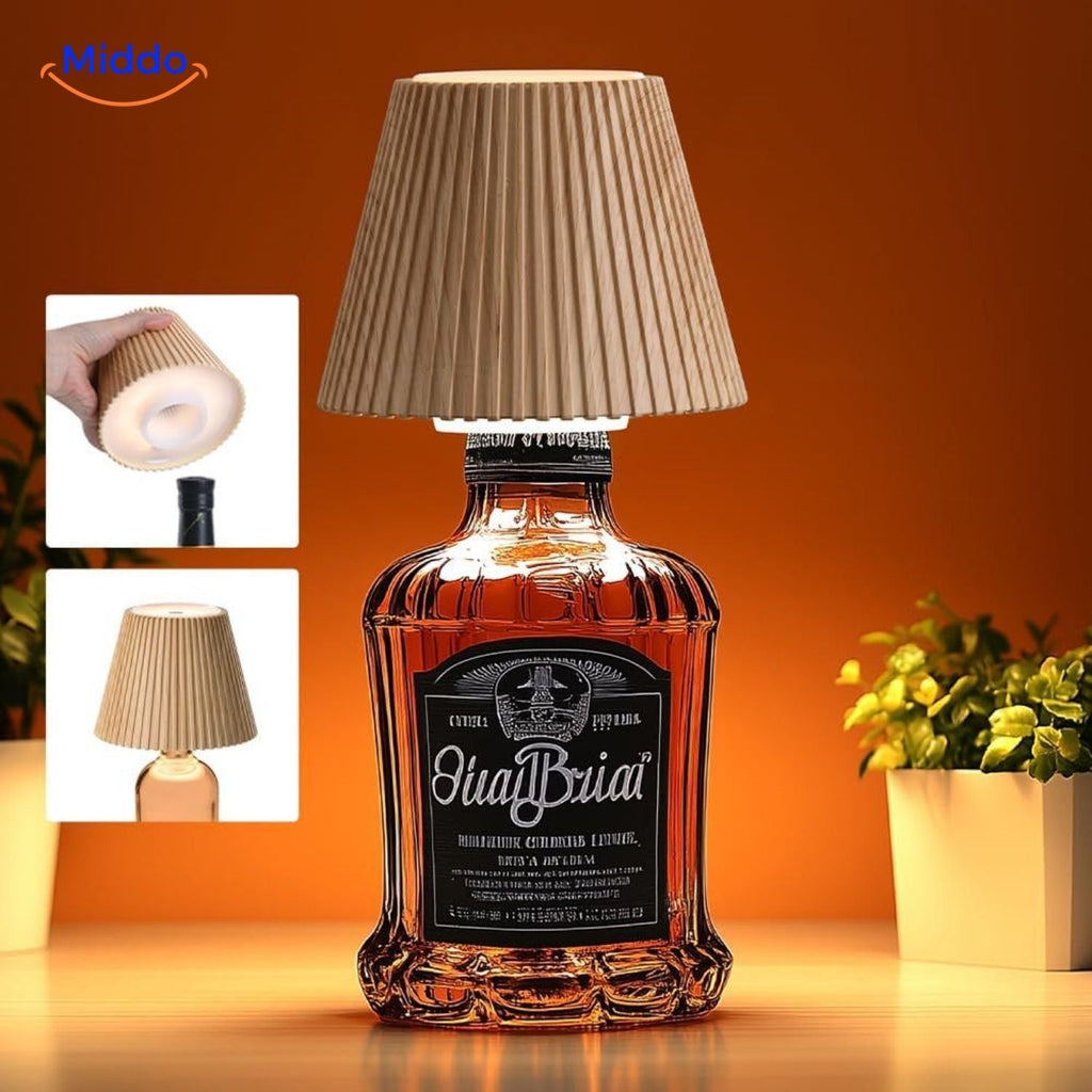 lumavino lampe led flaschenlampe wiederaufladbare tischlampe middo.nl
