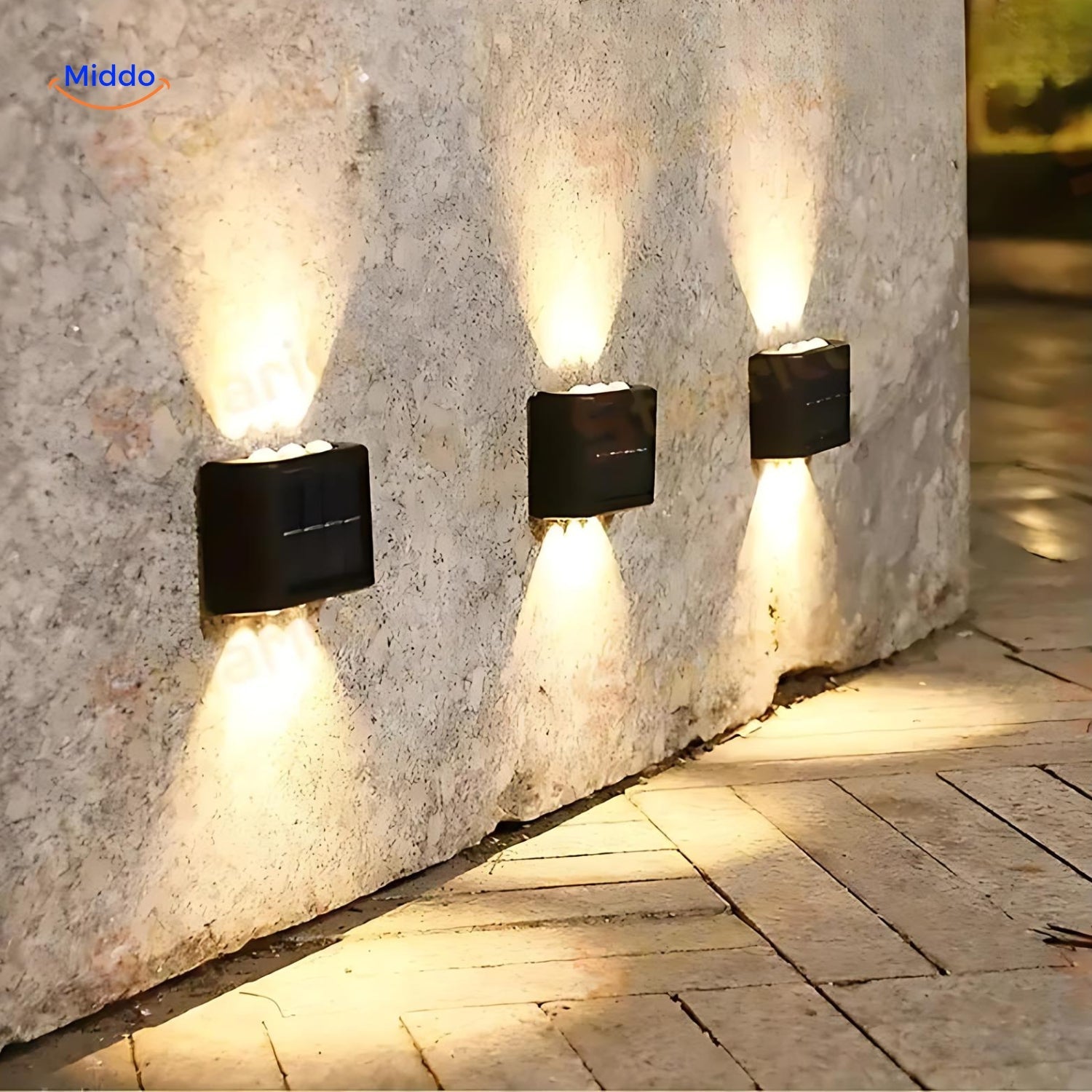 Lumibright™️ Solar Wandleuchte Für Jeden Außenbereich