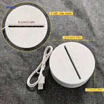 luminote Schreibtischlampe rund LED-Basis mit USB-Kabel und Maßen middo.nl