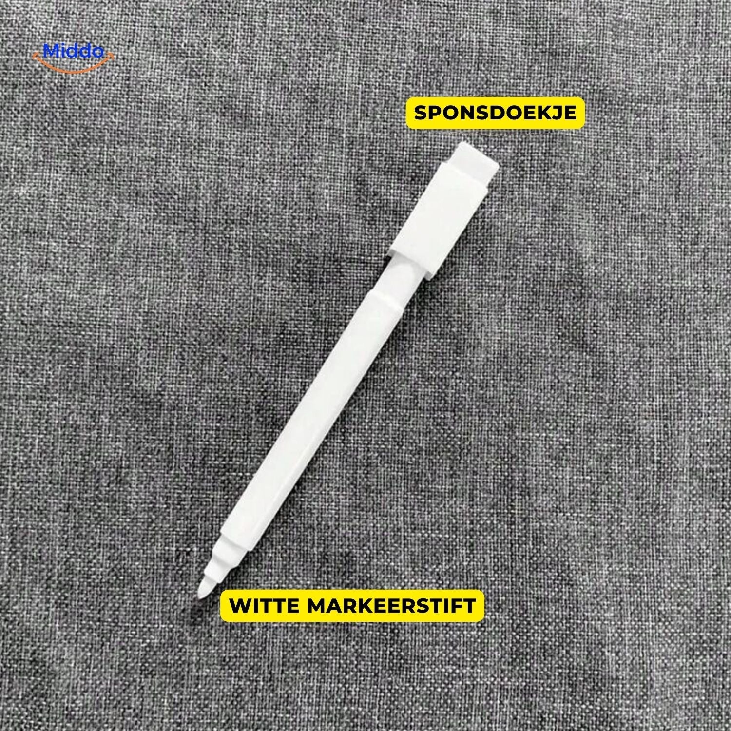 luminote Schreibtischlampe Weißer Marker mit Schwammcloth middo.nl