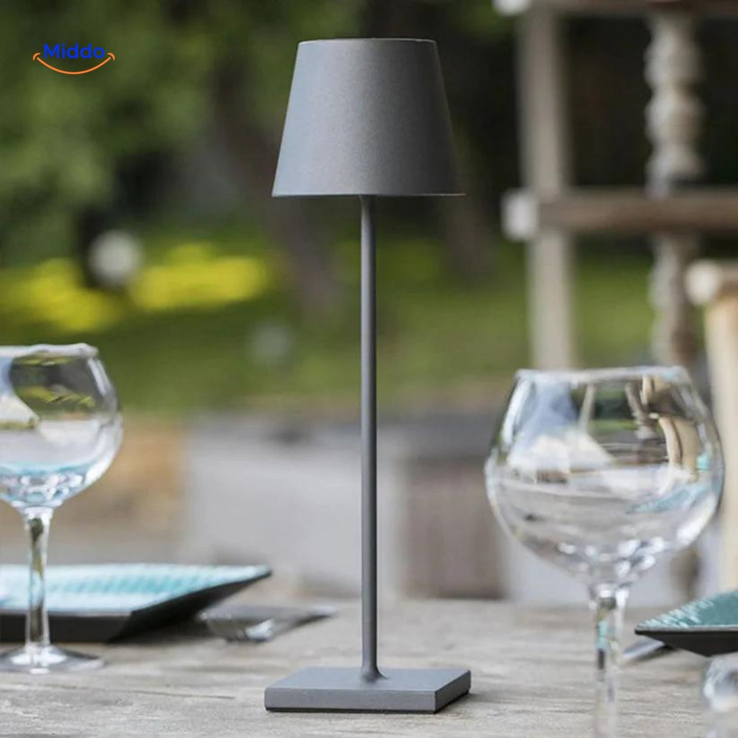 Lumiset Graue Tischlampe
