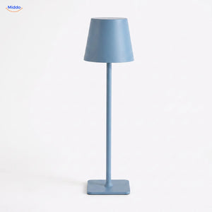 Lumiset Akku-Tischlampe blau dimmbar