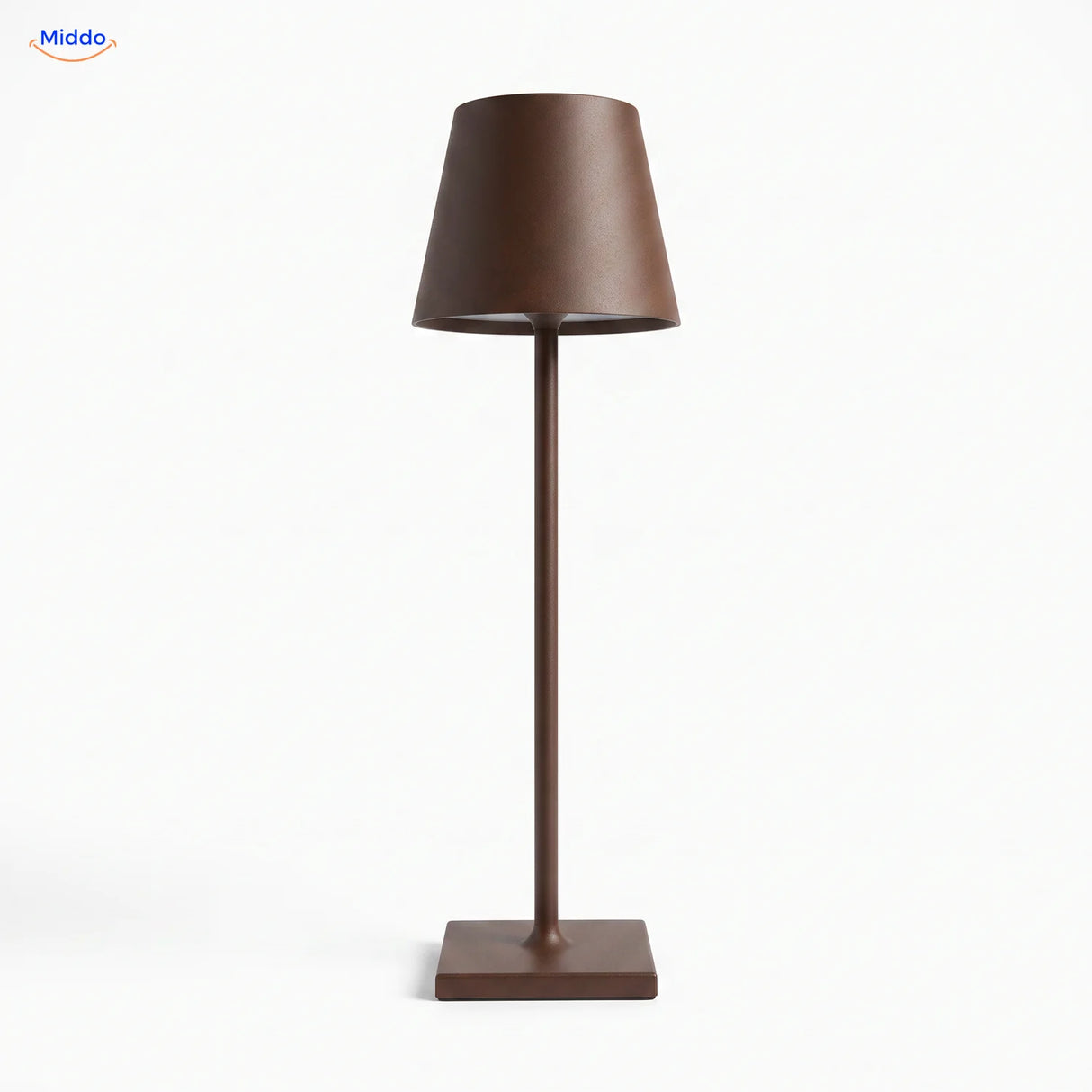 Lumiset Akku-Tischlampe braun dimmbar