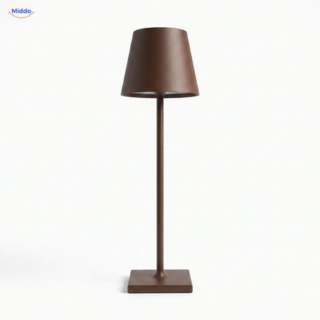 Lumiset Akku-Tischlampe braun dimmbar