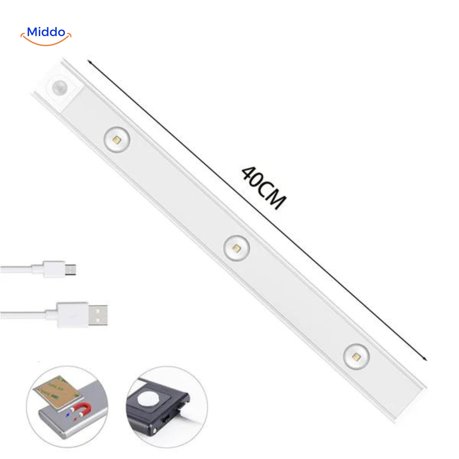 Lumitrack™ USB LED Bewegungsmelder 40 cm