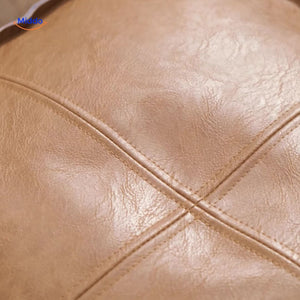 LuxuraSoft Leder Tatami Pouf Kissen – Ansicht 5