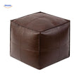 LuxuraSoft Leder Tatami Pouf Kissen – Ansicht 6