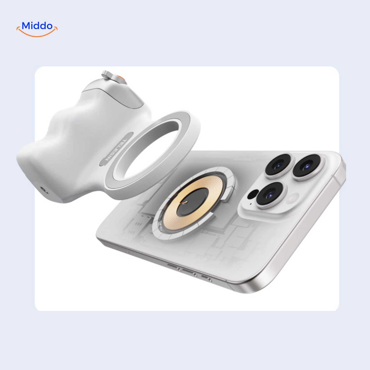 maggrip Griff MagSafe kompatible Halterung für iPhone und Android www.middo.nl