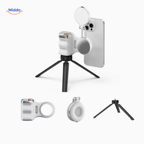 maggrip Griff mit Ringlicht Stativ und modularen Teilen