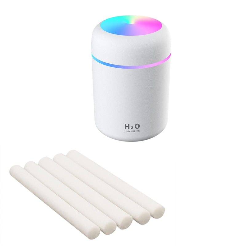 Magic Air H2O Luftbefeuchter erhältlich in verschiedenen Farben: Pink und Grau.