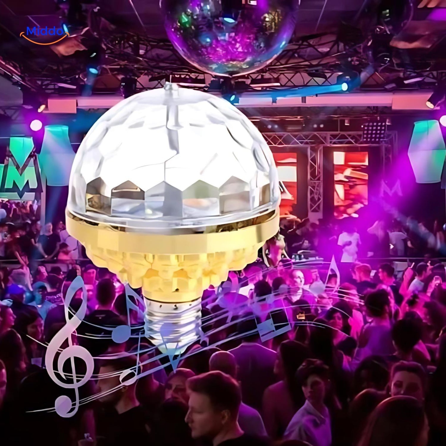 Magicball™ LED Disco-Licht In Einem Festsaal