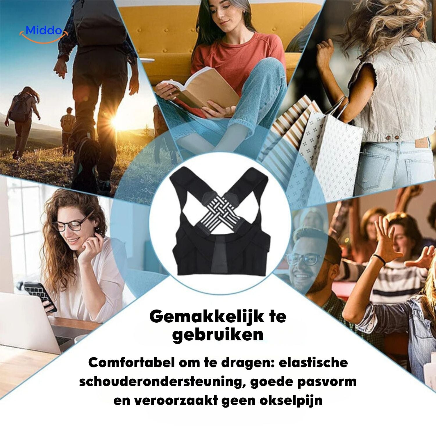Menschen, die Postura™ auf verschiedene Weise tragen