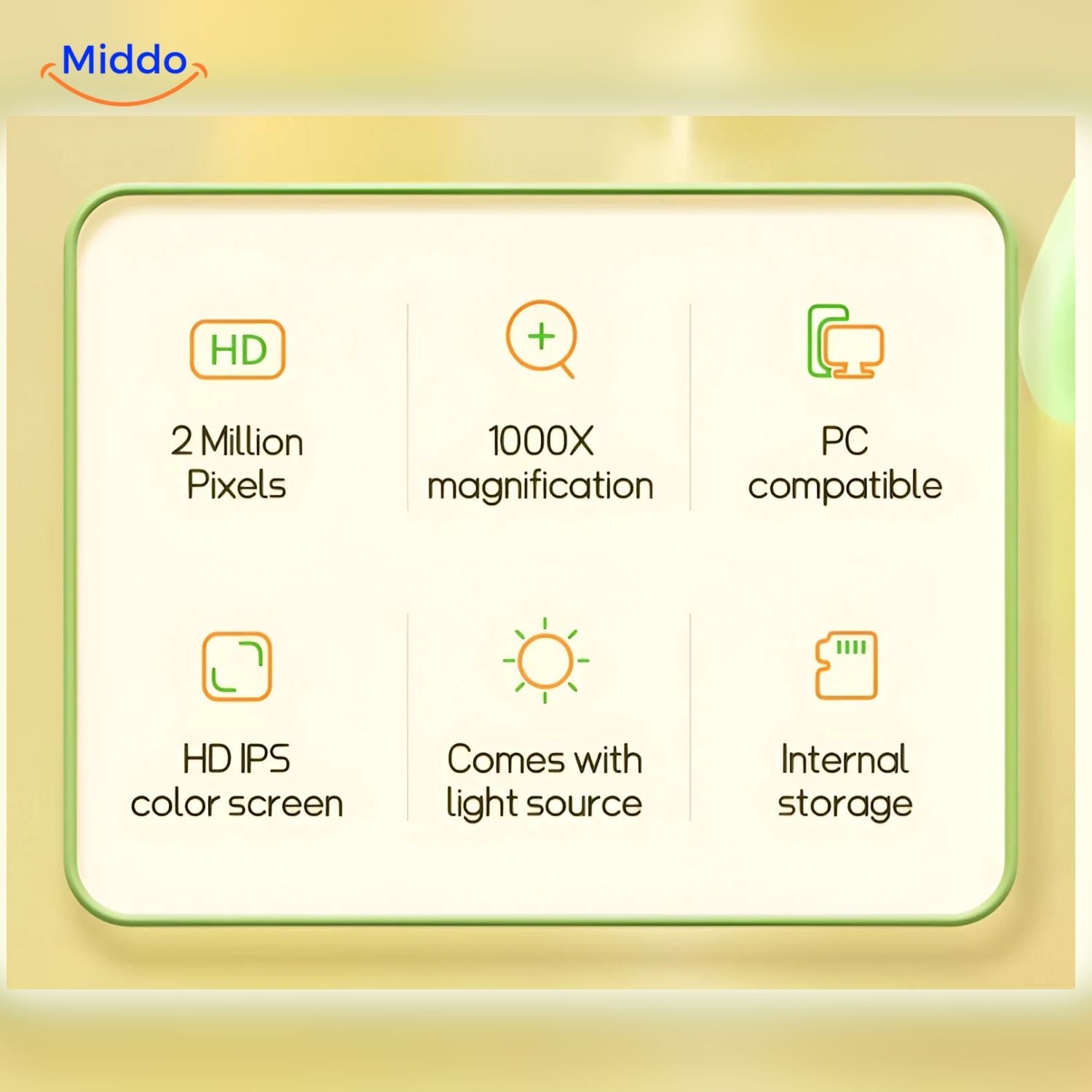 Mikroskop für Kinder mit HD-IPS-Farbdisplay - middo.nl
