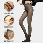 Middo Fleece Strumpfhose sieht aus wie eine echte Strumpfhose mit einem warmen Innenfutter