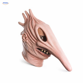 MaitlandMorph Halloween-Maske aus Latex: Adam-Maske mit langer Nase vor weißem Hintergrund.