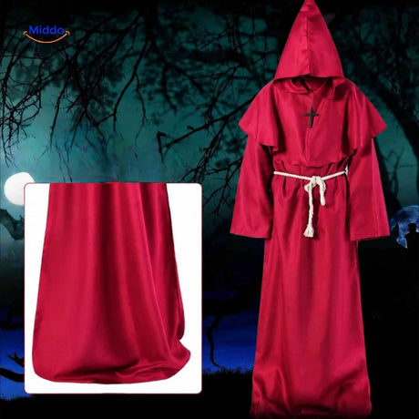Monkara Kostüm in aktuellem Himbeerrot in einer Halloween-Nachtszene