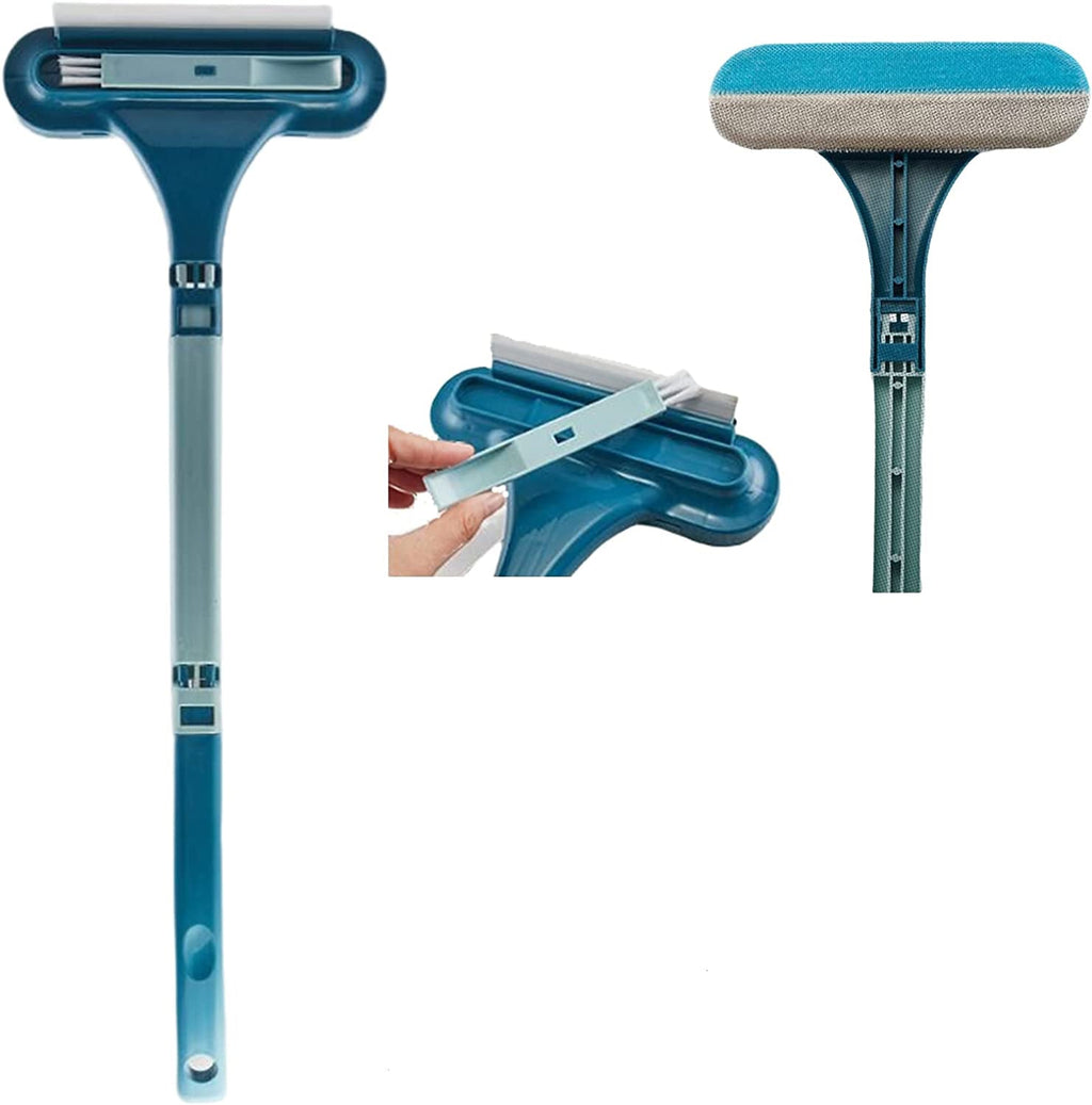MultiBrush Stoffbürste mit abnehmbarem Bürstenkopf und blauem Griff