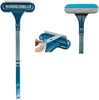 MultiBrush Stoffbürste mit abnehmbarem Bürstenkopf und blauem Griff