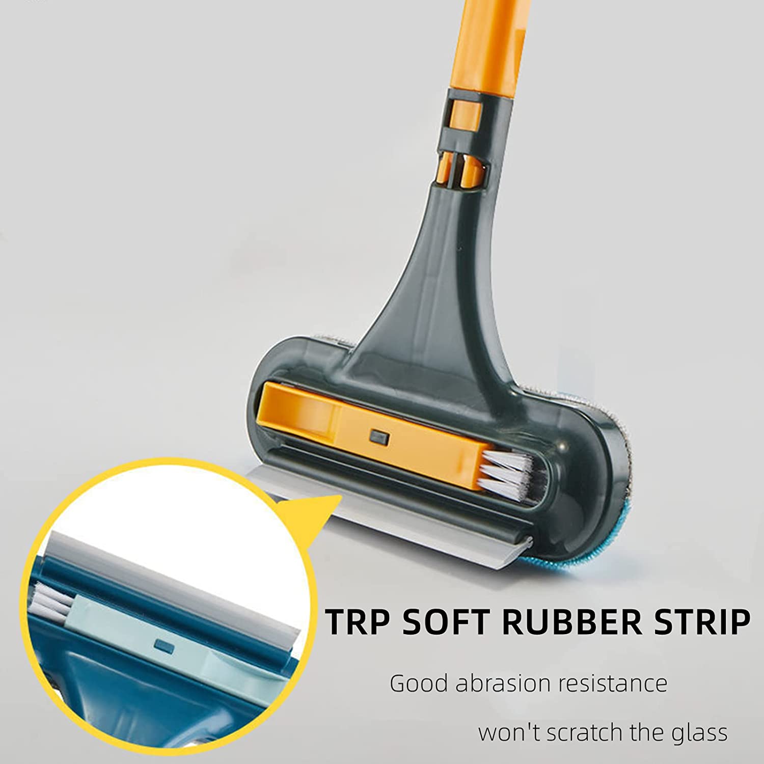 MultiBrush mit TRP-weichen Gummistreifen und Bürsten für kratzfreies Reinigen von Glas