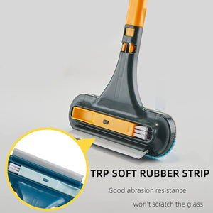 MultiBrush mit TRP-weichen Gummistreifen und Bürsten für kratzfreies Reinigen von Glas
