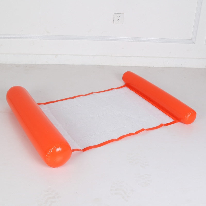 Aufblasbare Wasserhängematte in Orange