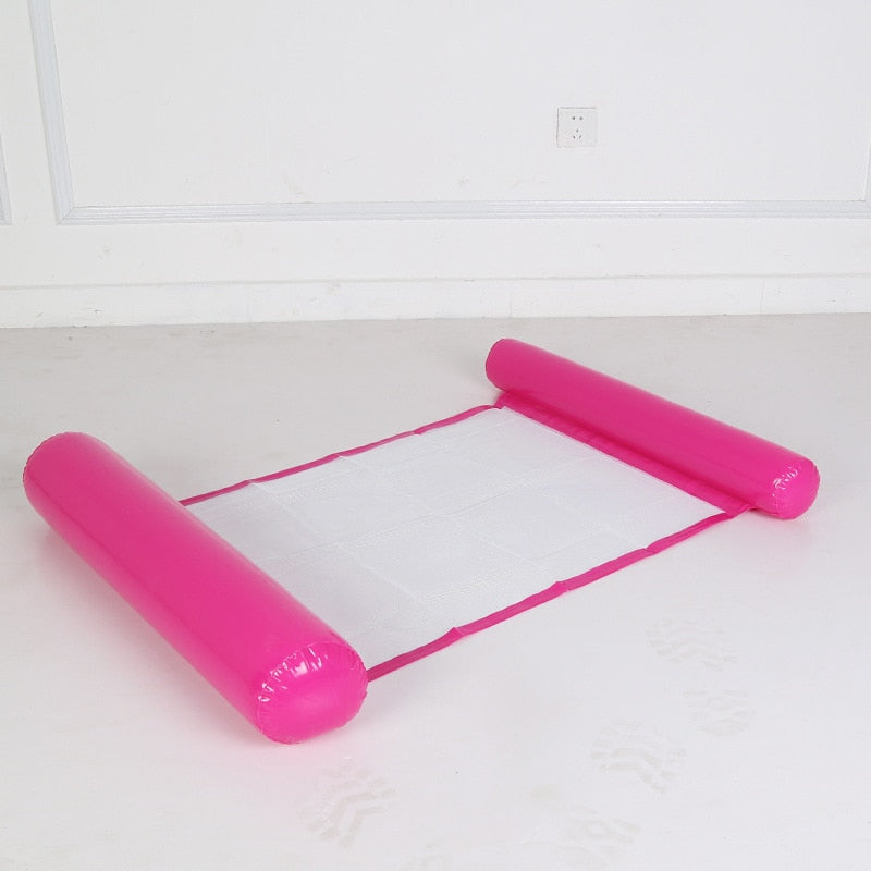 Aufblasbare Wasserhängematte in rosa Farbe
