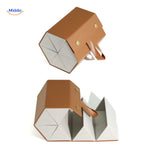 optigarde Brillenetui Caramel 6 Fächer faltbares Etui www.middo.nl